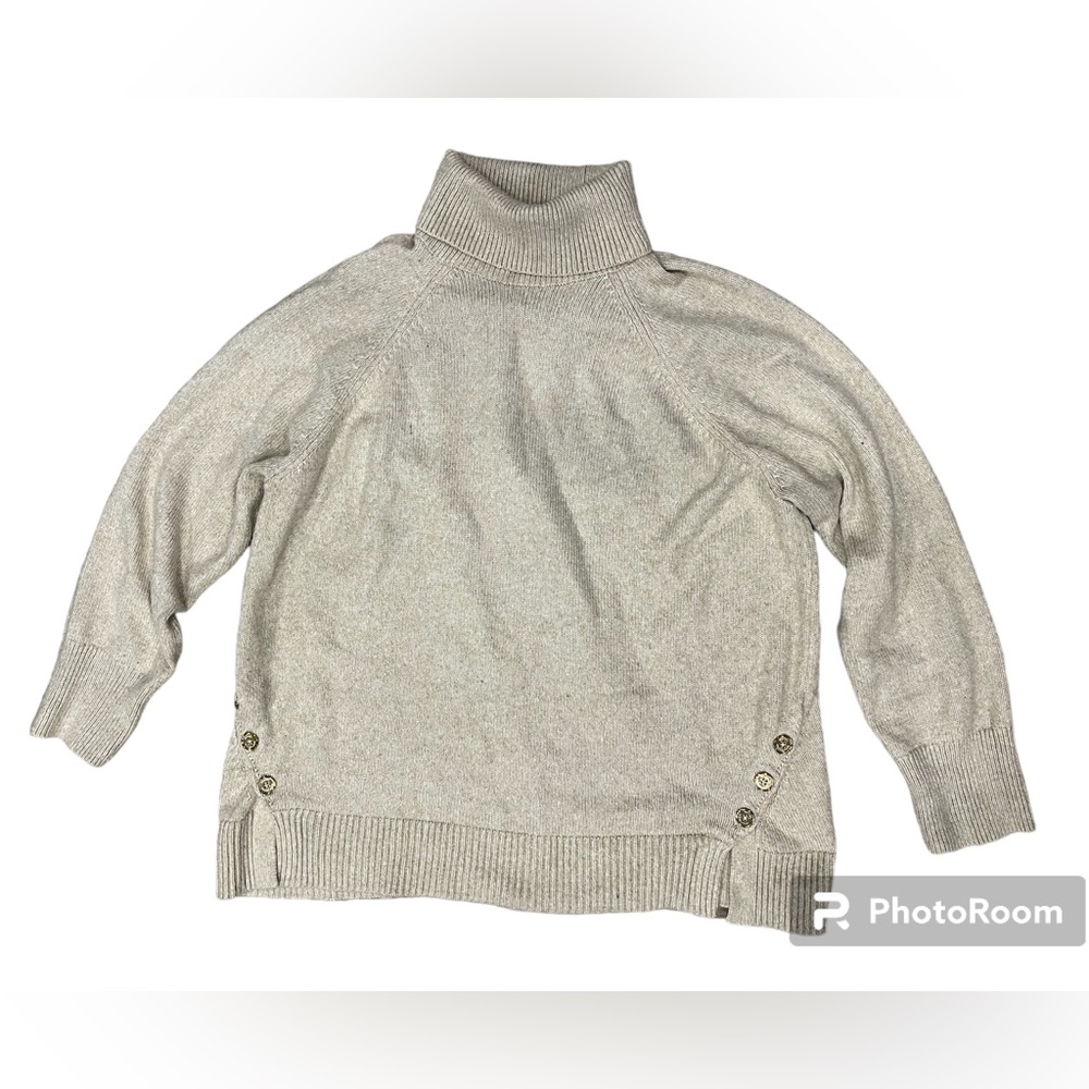 Michael Kors Cream Turtleneck Sweater Size M